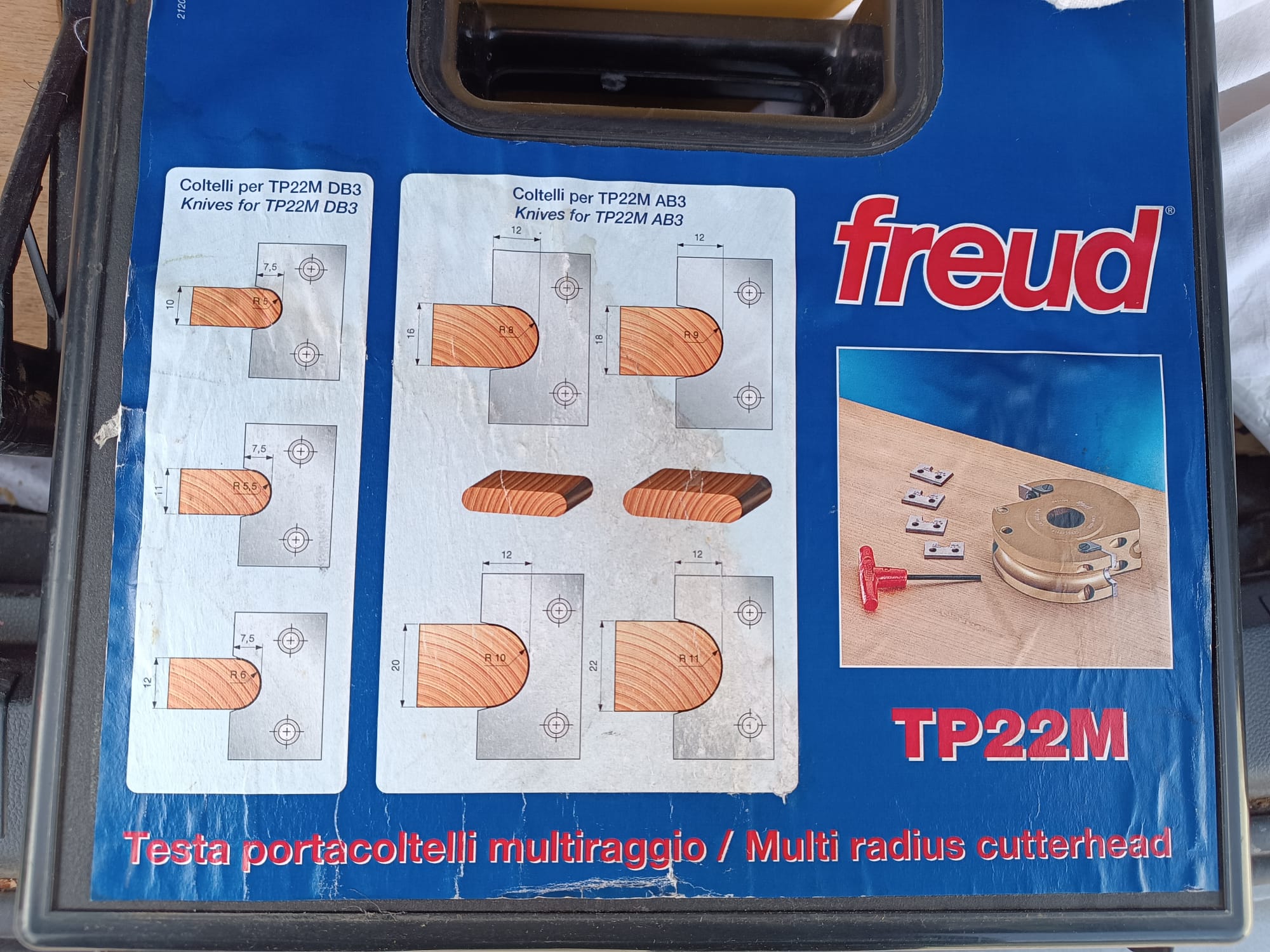 Aluminijasta večradiusna rezkalna glava freud TP 22 M-image